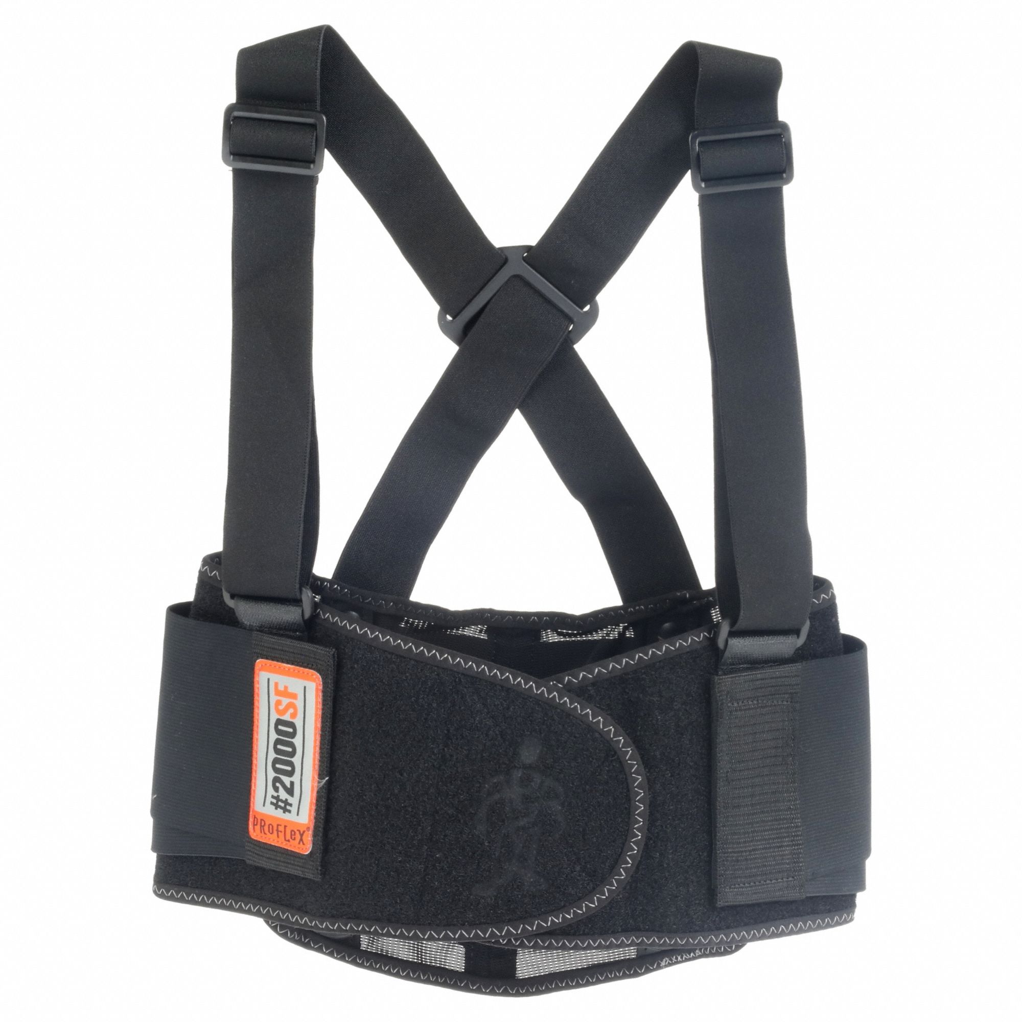 BACK SUPPORT,BLACK,SPANDEX,XS