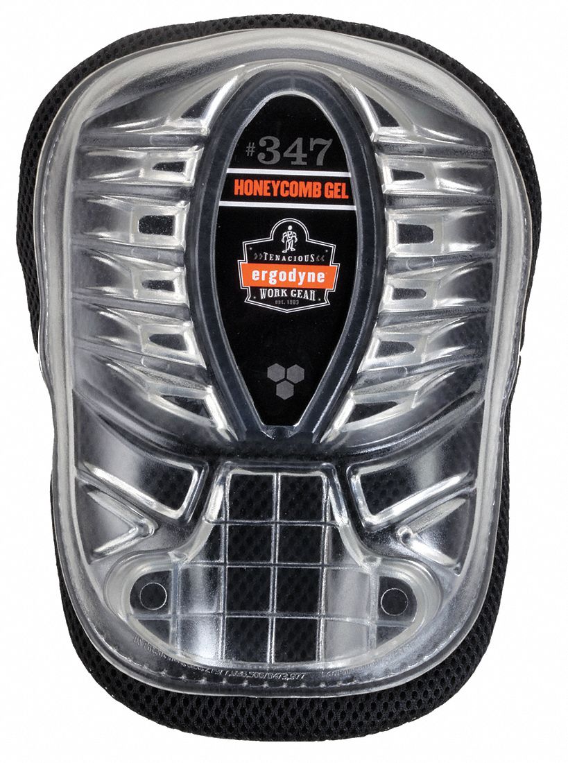 Soft 2Strap Knee Pads, Black, Universal Grainger