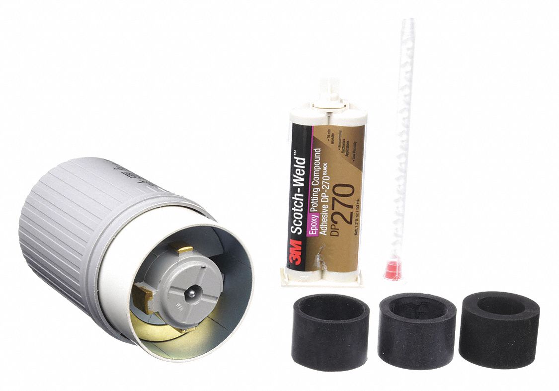 FICHE, 250V, 50A, 2P, 3W, 1 HP