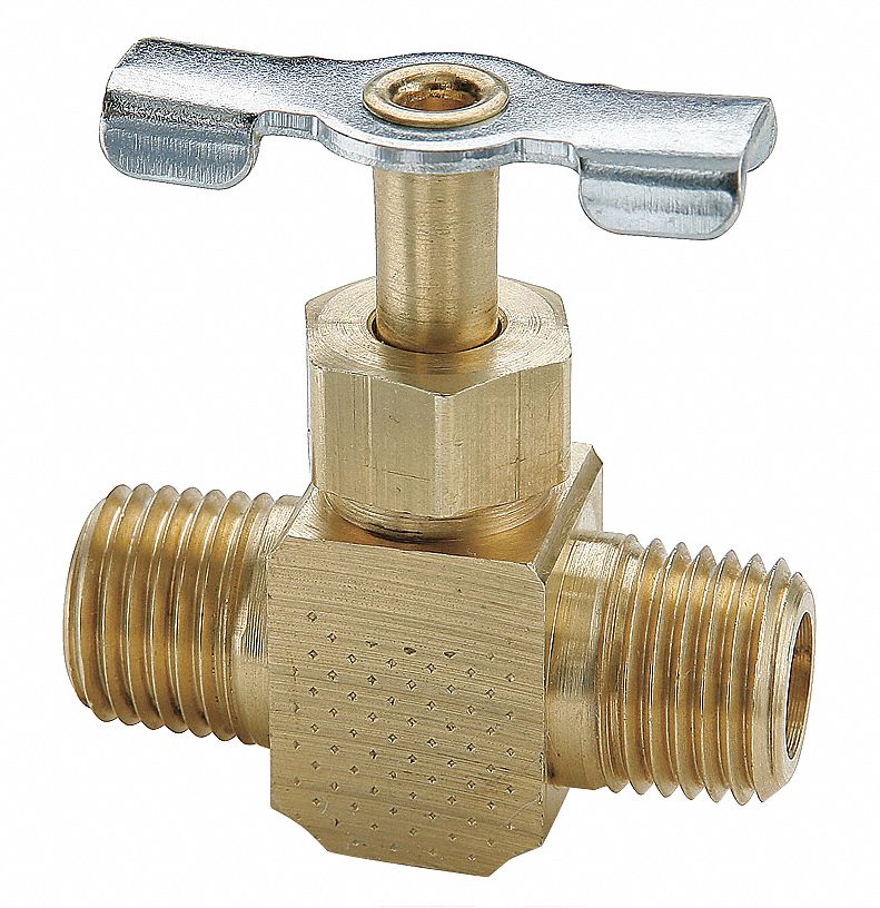 PARKER Needle Valve, 1/4 In., Male PipeMale Pipe 21VL61NV107P4