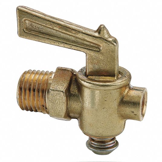 PARKER Threaded Drain Cock Shutoff Valve, 1/4 in Pipe Size - 21VL66 ...