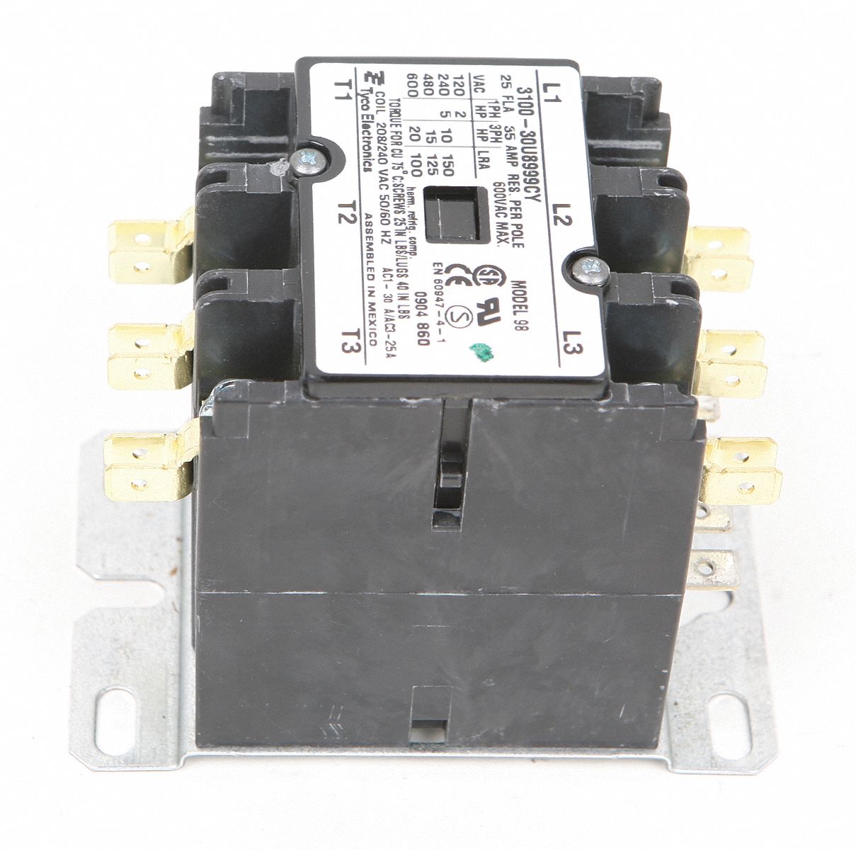 Contactor, 208/240V, 3 Pole