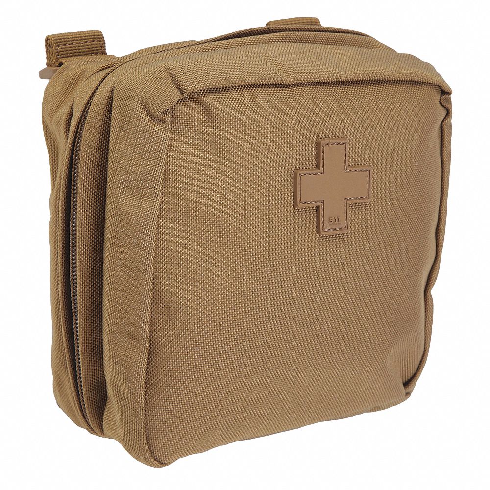 5.11 TACTICAL Medical Pouch, Zipper, 1000D Nylon, Flat Dark Earth