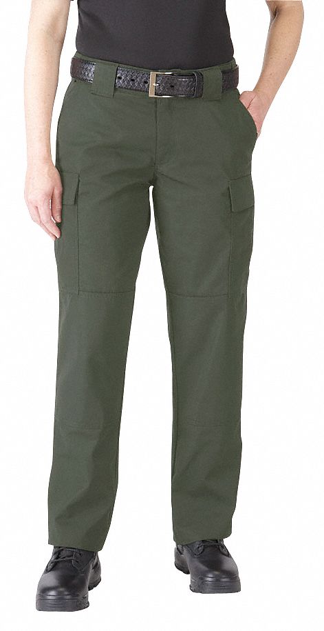 5.11 TACTICAL Ripstop TDU Pants: L/16, TDU Green, L/16 Fits Waist Size,  Long Inseam