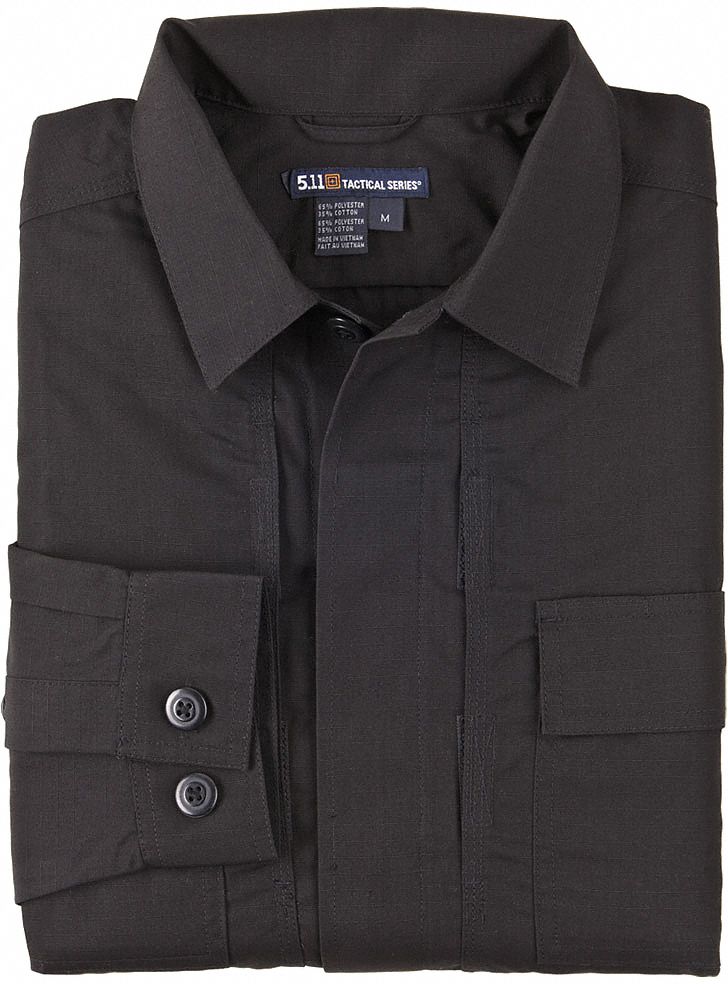 Tactical Shirt: BDU, Collared Work Shirt Shirt, Men's, Tactical Shirt, Button, M