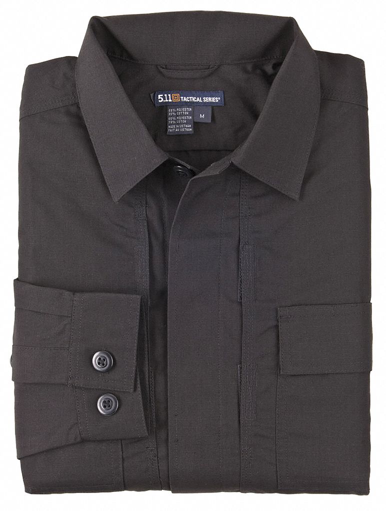 Tactical Shirt: BDU, Collared Work Shirt Shirt, Men's, Tactical Shirt, Button, M