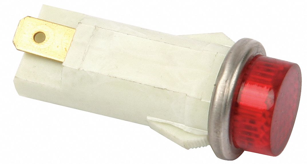 Light, Indicator 250V Red, Round: Fits Blodgett Brand