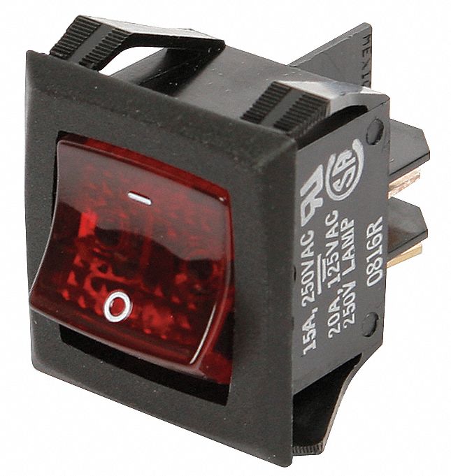 Switch, Rocker Dpst Lighted: Fits Blodgett Brand, For Mfr. No. KCO-25E