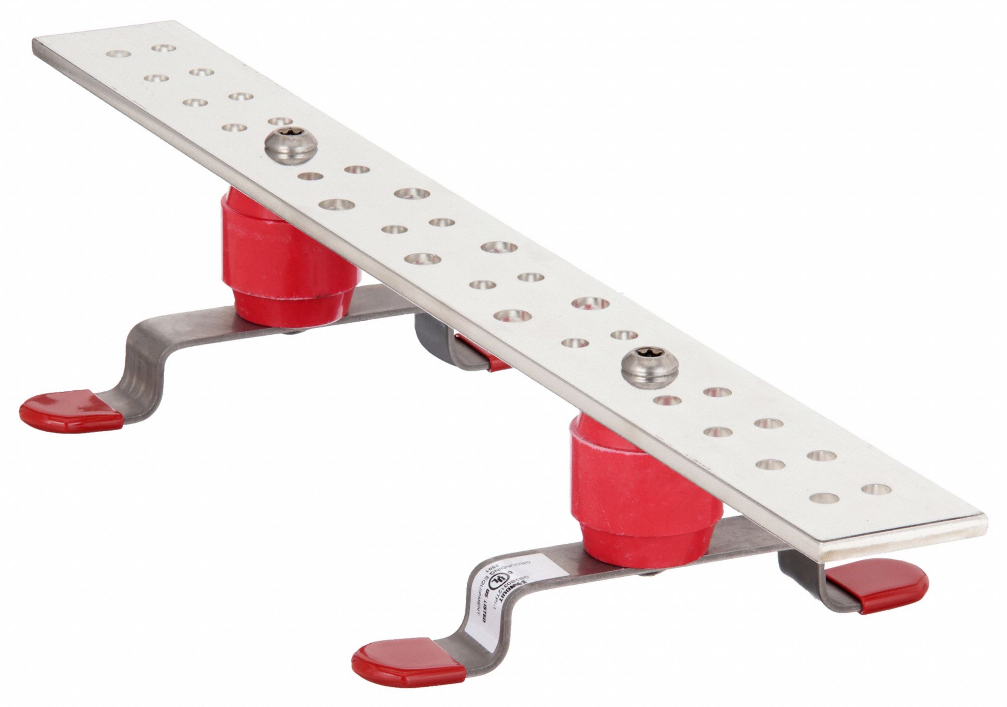 Copper, 20 in Grounding Bar Lg, Grounding Busbar 21WJ07GB2B0312TPI1