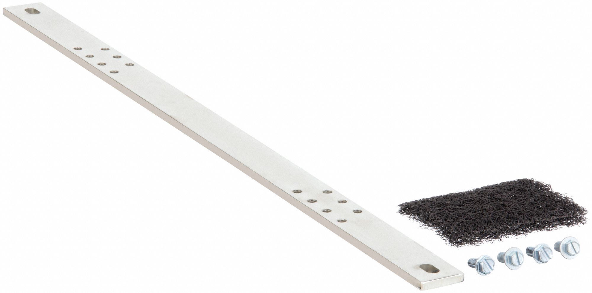 Copper, 19 in Grounding Bar Lg, Grounding Strip Kit 21WJ14RGRB19Y