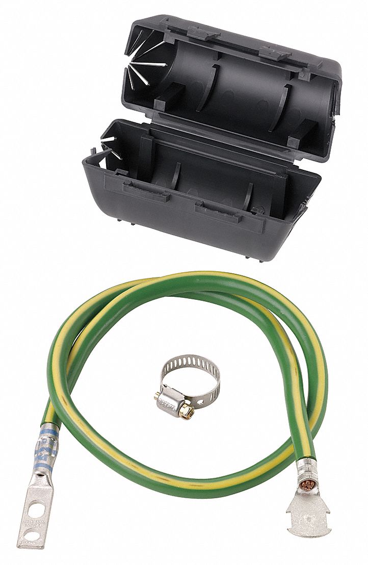 PANDUIT, Copper, 24 in 6 AWG, Grounding Jumper Wire Kit - 21WJ48|ACG24K ...