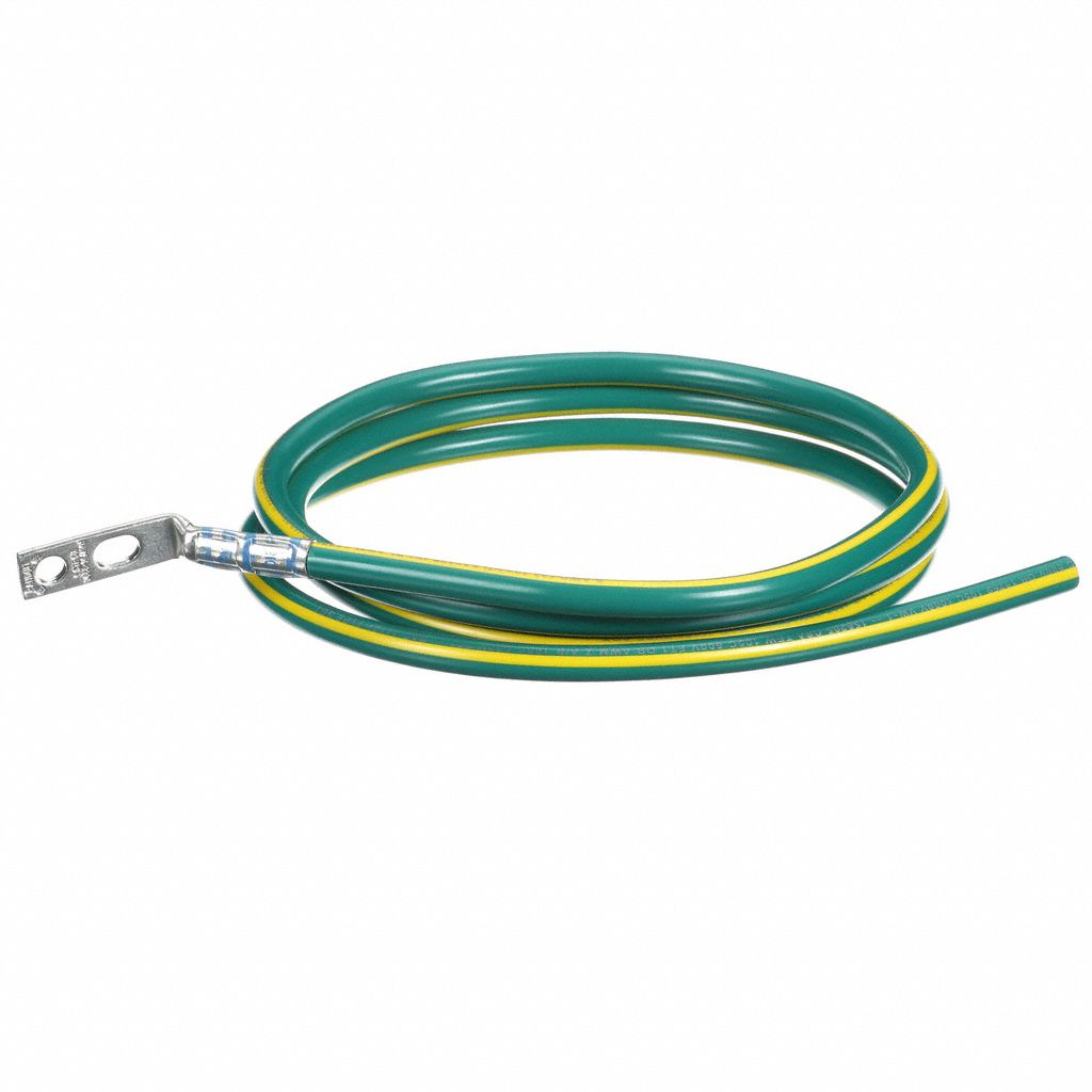 PANDUIT Grounding Jumper Wire Kit: Copper, 60 in 6 AWG, 60 in Grounding ...