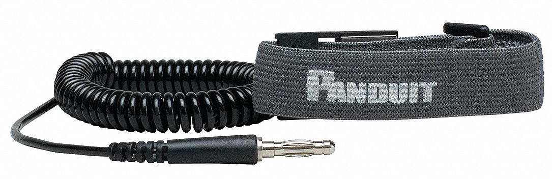 PANDUIT, Fabric, Black, Static Control Wrist Strap - 21WJ66|RGESDWS ...