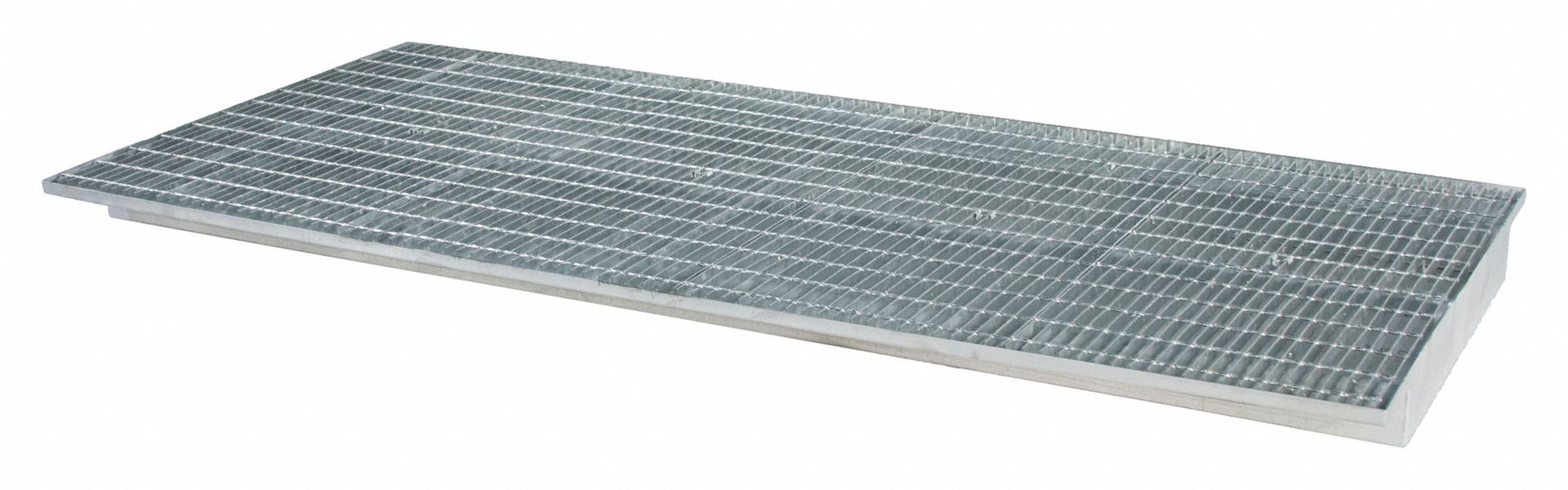 Sump Insert Decking: 108 in x 36 in, Sump, 11 ga Decking, 6, 900 lb Load Capacity, Blue