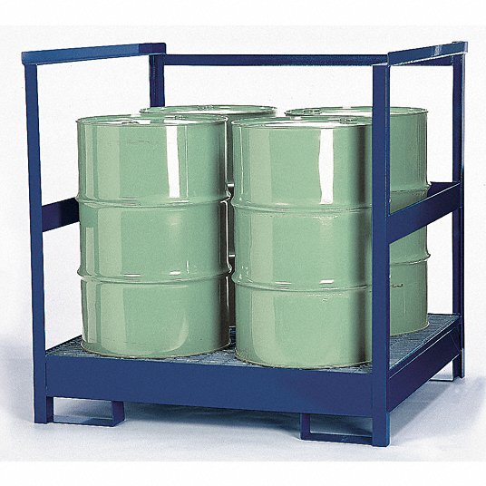 66 gal Spill Containment Pallets Uncovered 2400 lb. Spill Capacity 