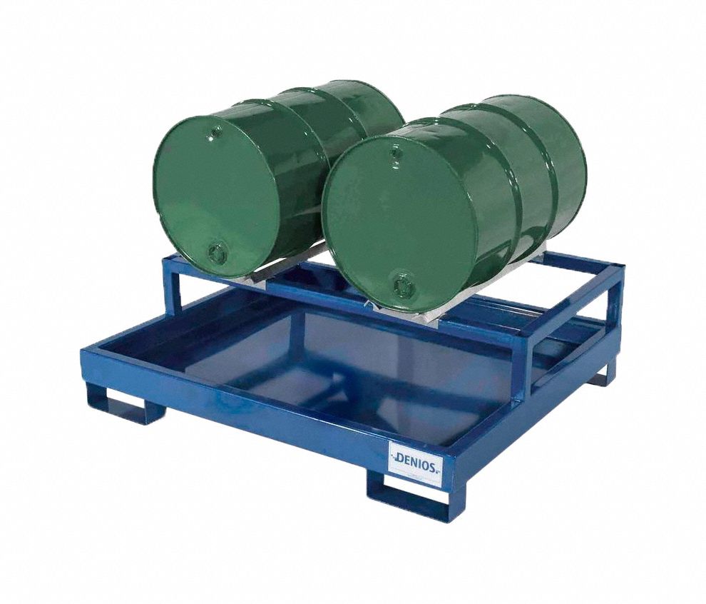 Denios Drum Dispensing Rack For Container Type 55 Gal Drums Built In Sump Yes 21wk70k17 8051