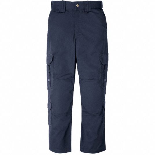 5.11 TACTICAL EMS Pants: 30 in x 36 in, Dark Navy, 30 in to 36 in Fits ...