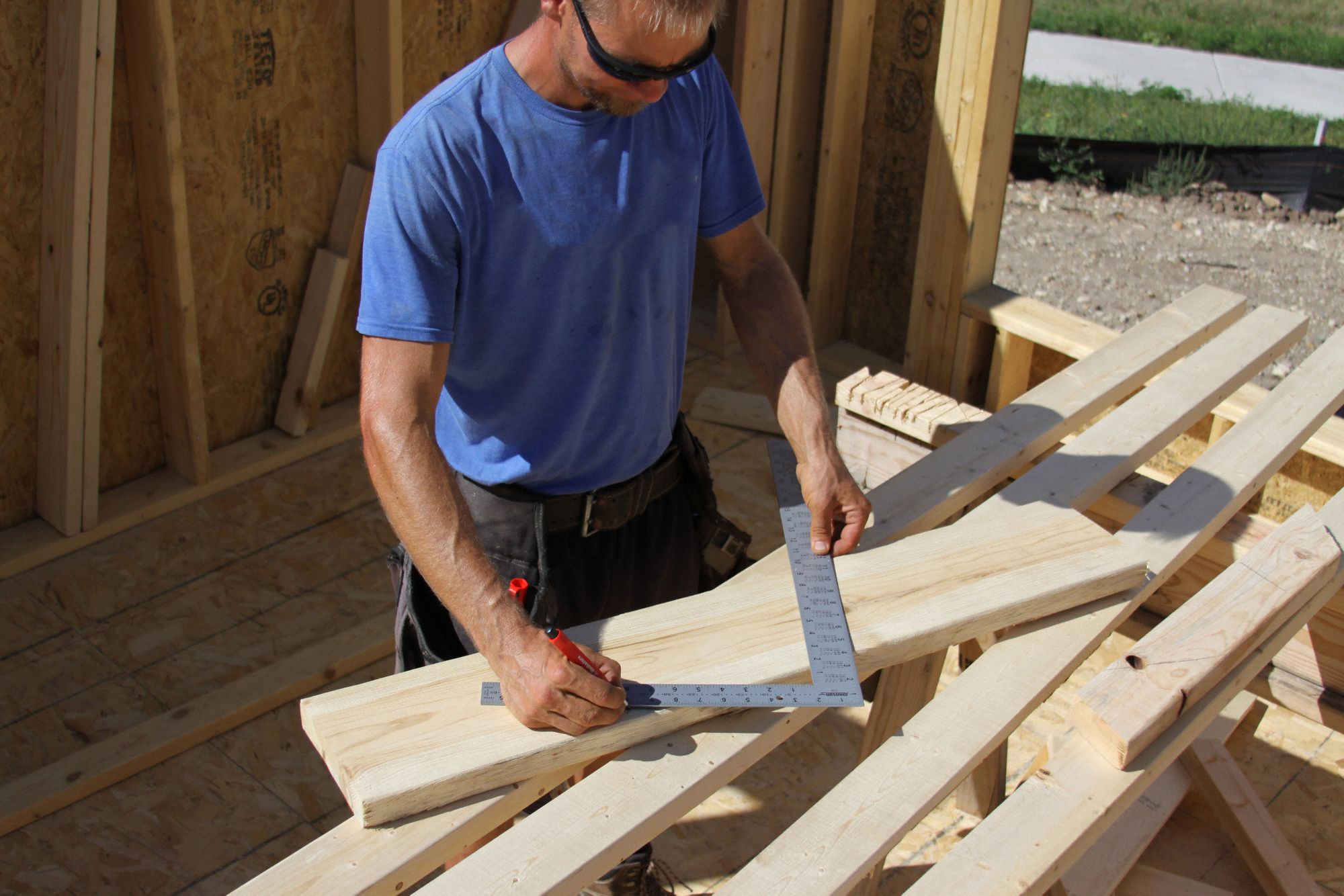 JOHNSON Framing Square, 24 x2 in, 1/8 to 1/16 Grad 21XK17CS9 Grainger