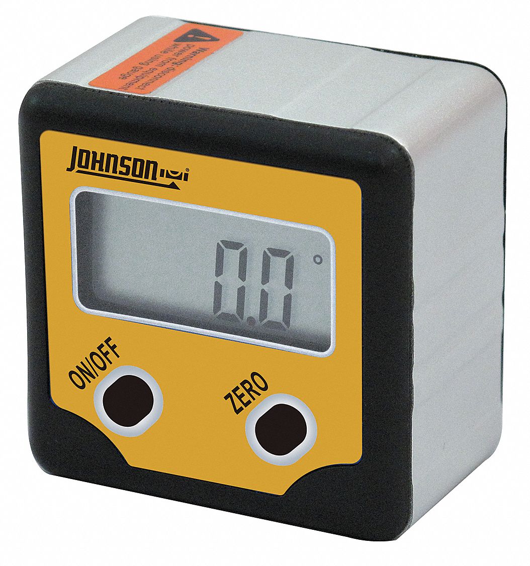 JOHNSON LEVEL, 2 in Overall Ht, Aluminum, Digital Angle Finder