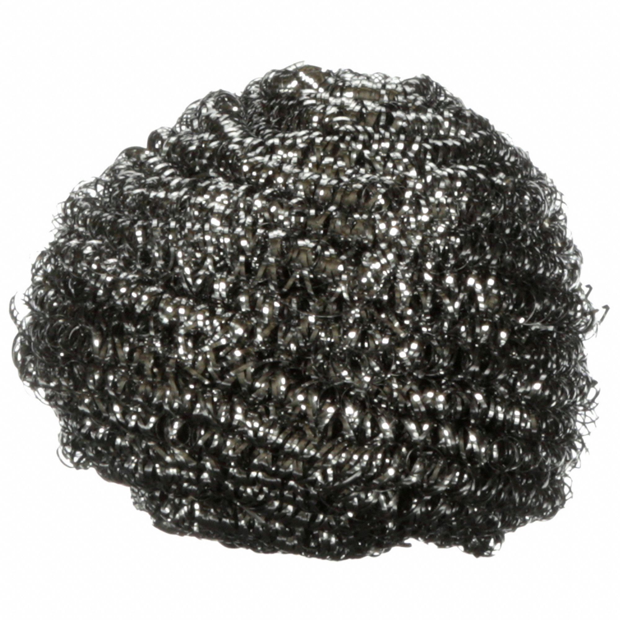 SCRUBBER,3 3/4 IN L,SILVER
