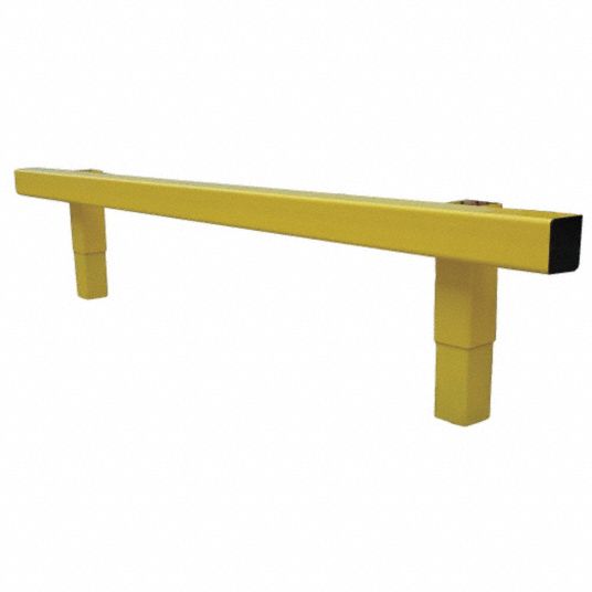 GRAINGER APPROVED Safety Yellow, Steel, Guard Rail System, Floor