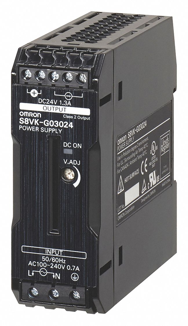OMRON, DIN Rail, 30 W Output Power - Rated, DC Power Supply