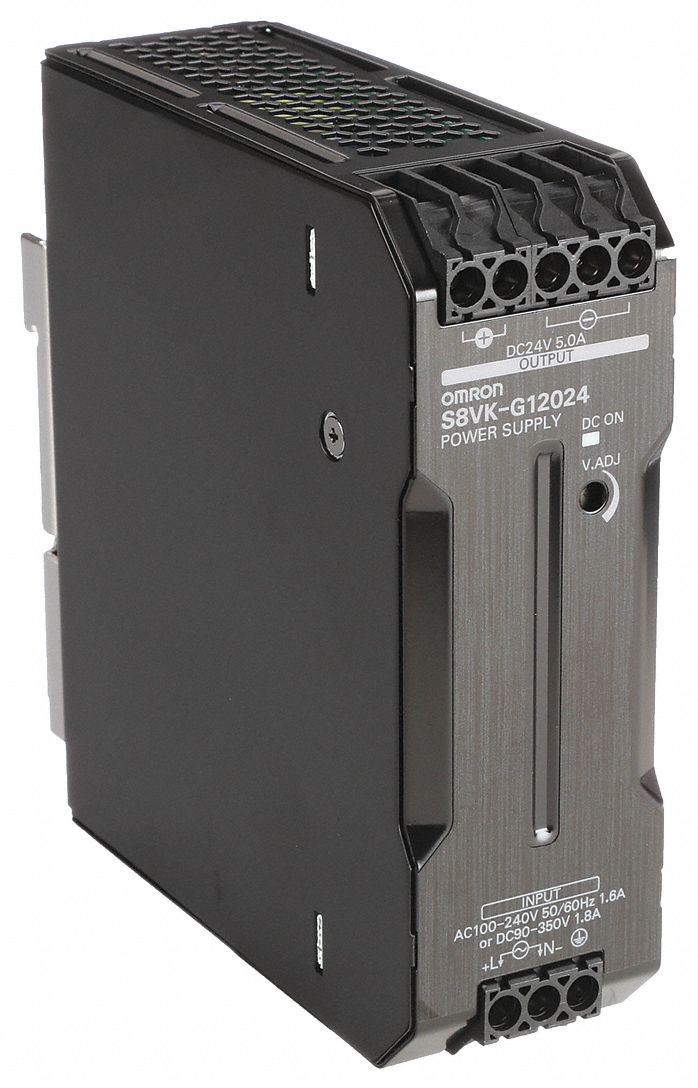 DC POWER SUPPLY, DIN RAIL, 120 W OUTPUT POWER-RATED, 5 A CURRENT OUTPUT, SINGLE PHASE