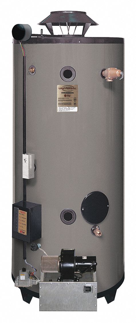 RHEEM-RUUD Commercial Gas Water Heater, 100.0 gal Tank Capacity ...