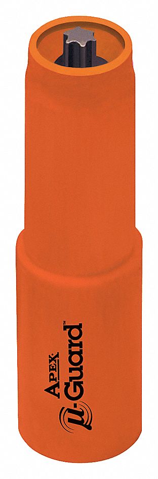 PORTE-EMBOUT A/ COUV U-GUARD,MÂLE,1/4 PO HEX,LONG D'EXTENSION DE 4 PO