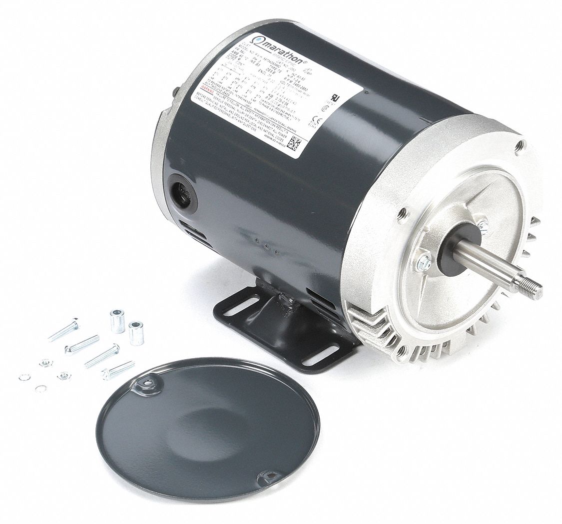 MARATHON MOTORS Jet Pump Motor, 1 HP, 3Phase, Nameplate RPM 3,450, 56J