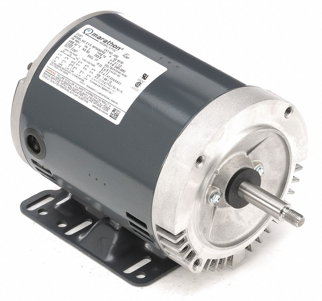 Marathon Motors General Purpose Pump Motor 2 Hp 3 Phase Nameplate Rpm 3 450 56j Frame 21xt96 056t34d5370 Grainger