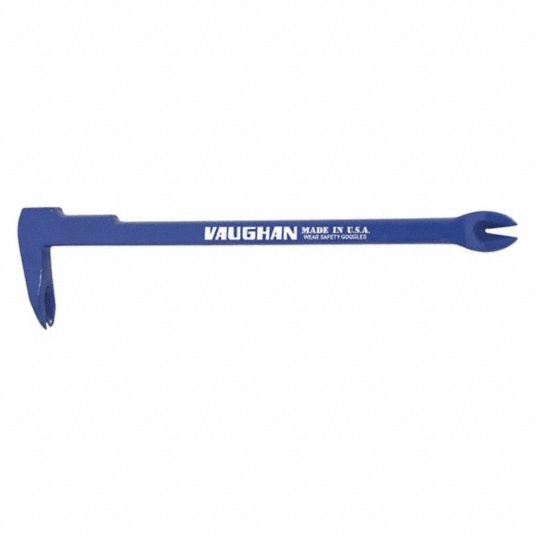 VAUGHAN Nail Pullers, Nail Puller, Overall Length 14 in, Overall Width 3 in, Steel 21XU32BC14
