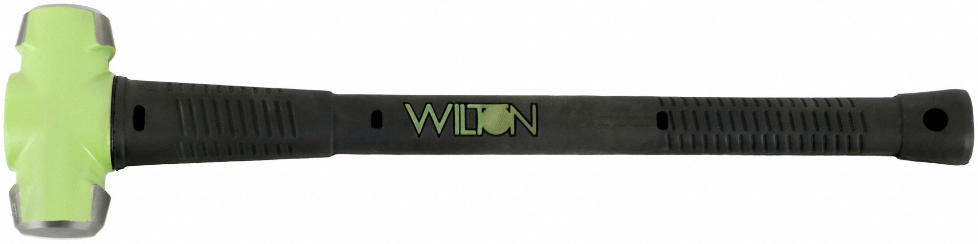 Soft-Face Sledge Hammer: Steel, Steel Handle, 6 lb Head Wt, 1 7/8 in Dia, 24 in Overall Lg, Steel