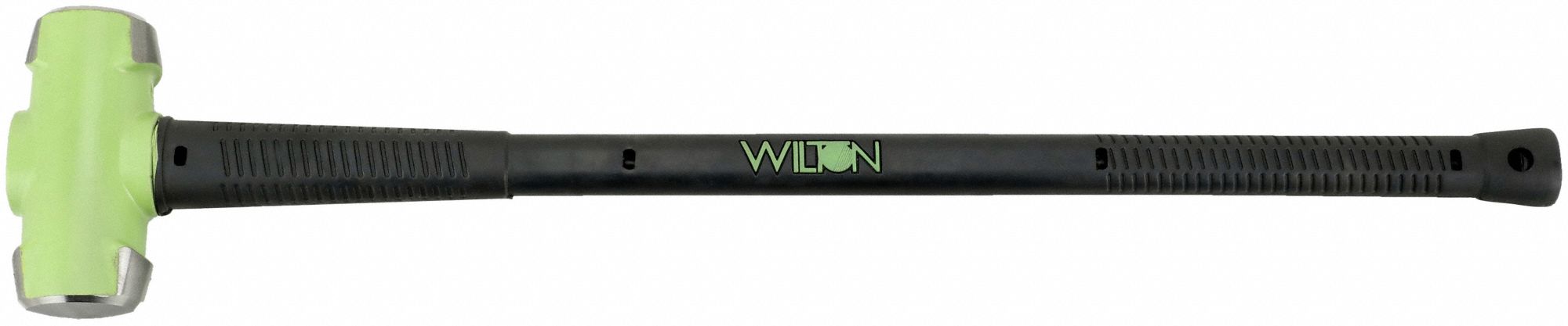 Soft-Face Sledge Hammer: Steel, Steel Handle, 10 lb Head Wt, 2 1/4 in Dia, 38 in Overall Lg, Steel