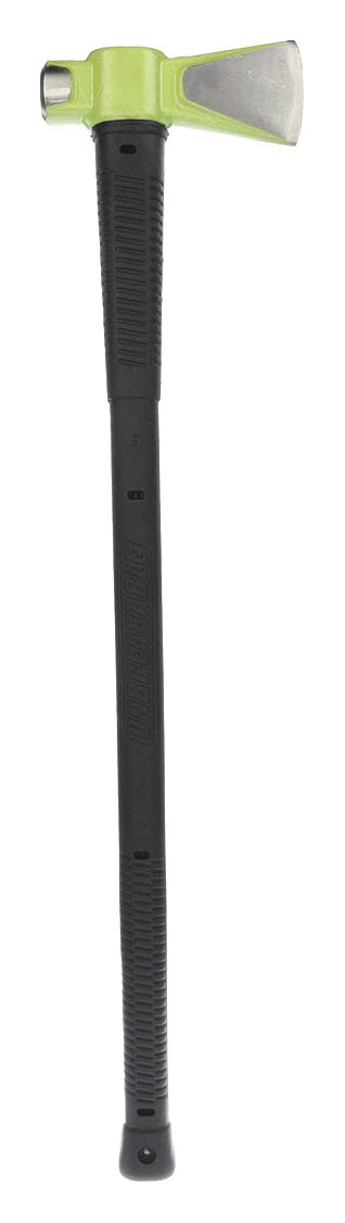 SPLITTING MAUL, 38 IN OVERALL L, 3¾ IN CUTTING EDGE L, 6 LB HEAD WT, STEEL, RUBBER
