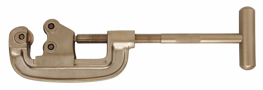 Pipe Cutter: 3/16 in – 2 in OD Cutting Capacity, Non-Sparking Std Wheel Cutter, 17 in Tool Lg