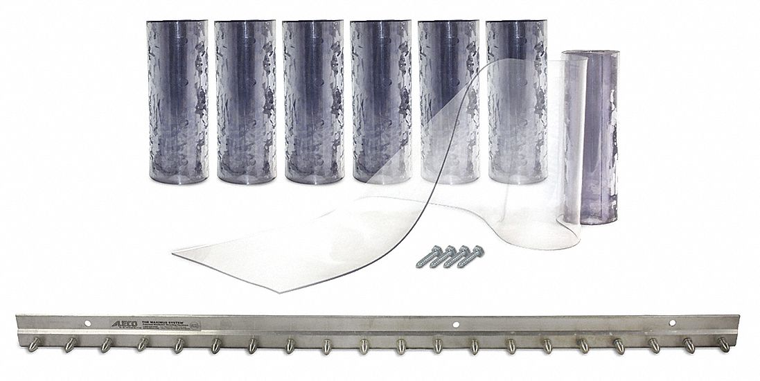 Aleco Strip Door Smooth Strip Texture 3 Ft 2 Opening Width 6