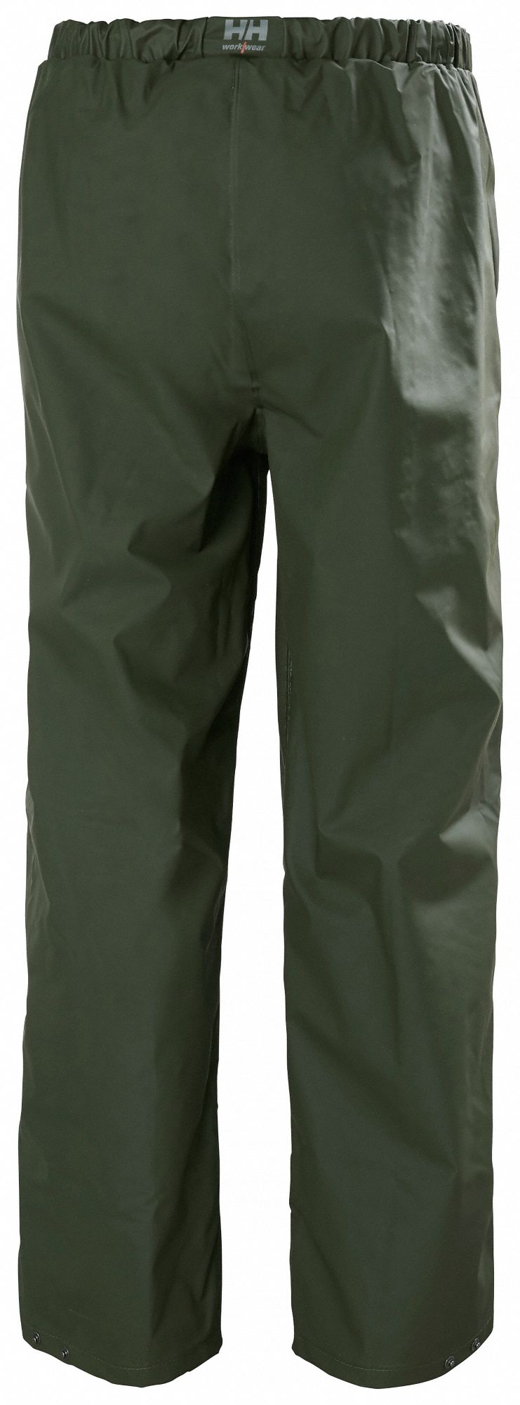 HELLY HANSEN Rain Pants: Polyester/PVC, L, Green, 33 in Inseam, 37 1/2 ...