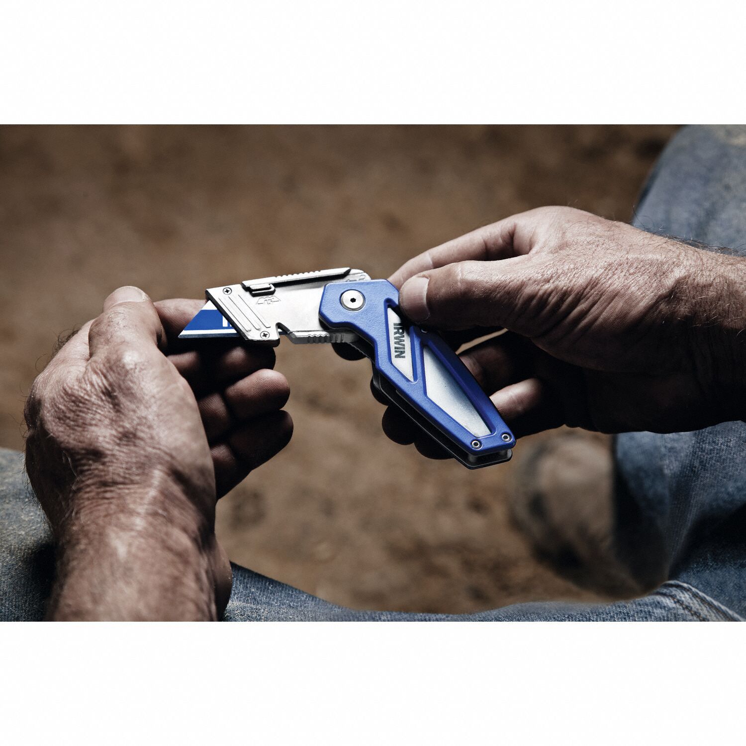 IRWIN Folding Utility Knife 4 in/6 1/8 in, BiMetal, Metal, 1 Blades