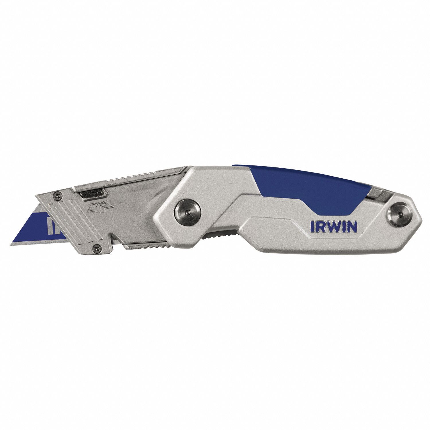IRWIN, 4 in/6 1/8 in, BiMetal, Folding Utility Knife 21XZ351858320