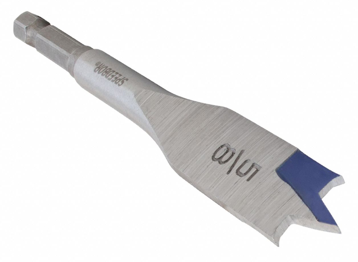 IRWIN Spade Drill Bit, 5/8 in Drill Bit Size, Hex, Carbon Steel