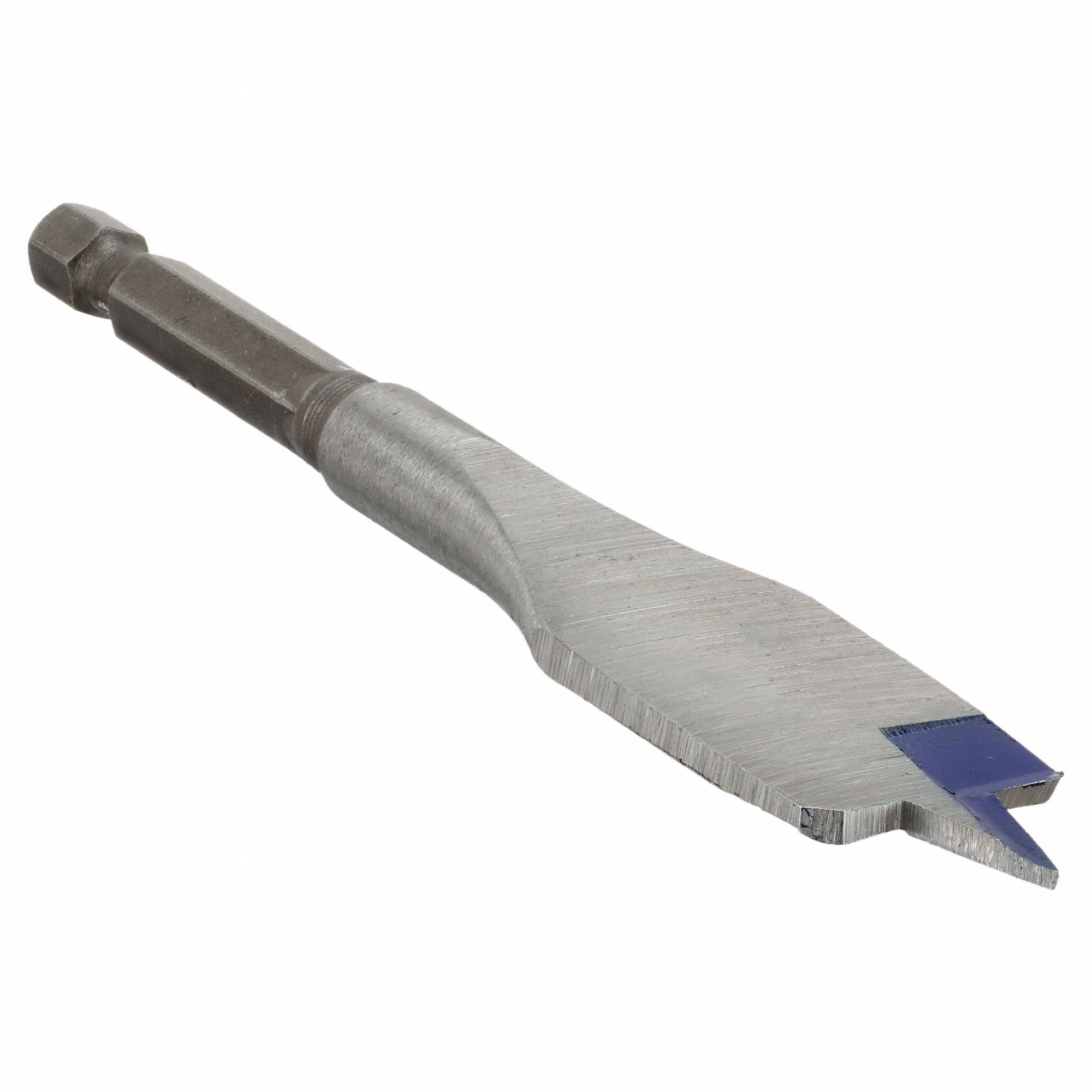SPADE DRILL BIT, ¾ IN DRILL BIT SIZE, ¼ IN SHANK DIAMETER, 4¾ IN L, CARBON STEEL