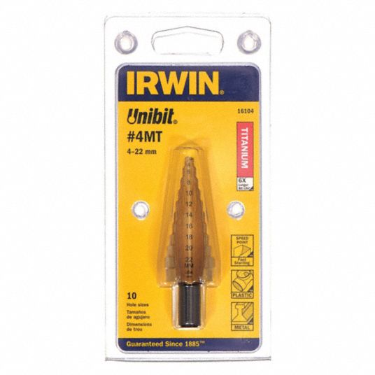 FRAISE A ETAGE WURTH UNIBIT IRWIN 4 a 22 mm interval de 2mm - 4M