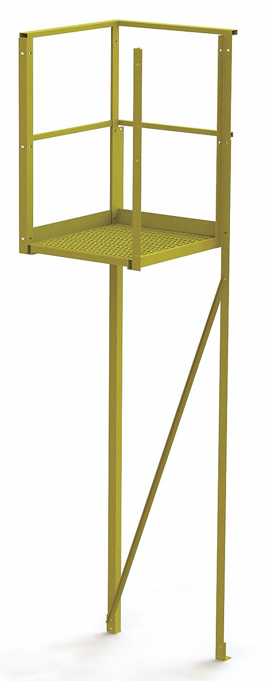 Turn Platform: 6 ft Overall Ht, Steel