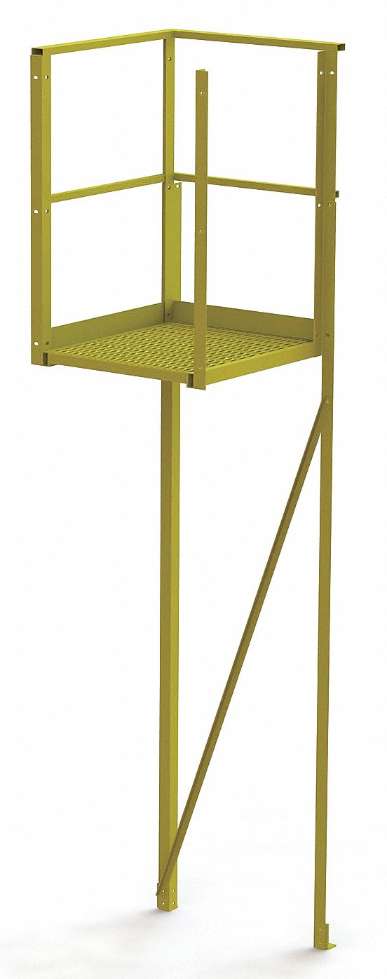 Turn Platform: 6.8 ft Overall Ht, Steel