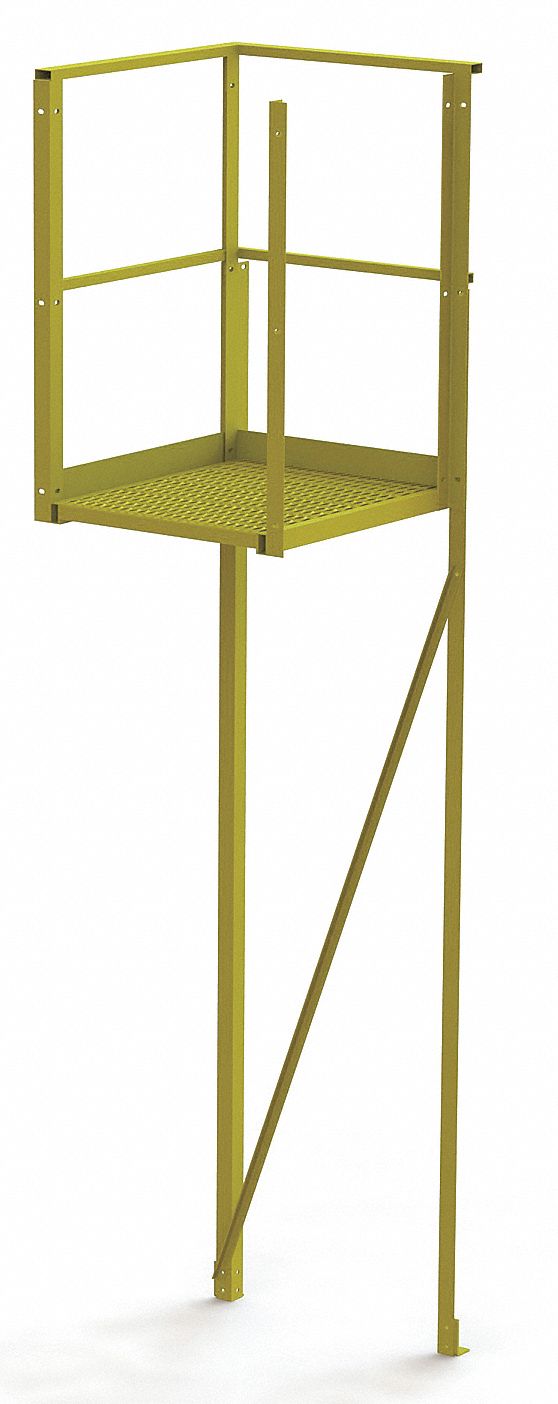 Turn Platform: 6 ft Overall Ht, Steel