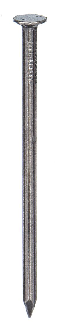 MASONRY NAIL, 3 IN, 9 GA, 0.148 IN SHANK DIAMETER, FLUTED, FLAT, STEEL, 66 PK