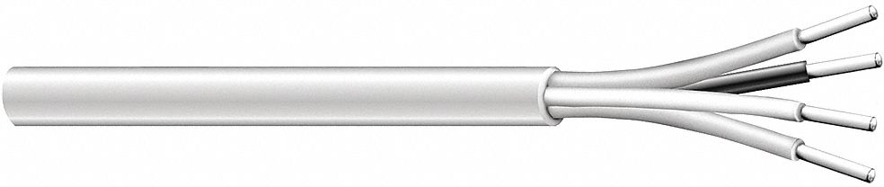 Power Limited and Communication Cable: 1, 000 ft Cable Lg, 7 Strands, 18 AWG, Plenum, PVC, PVC