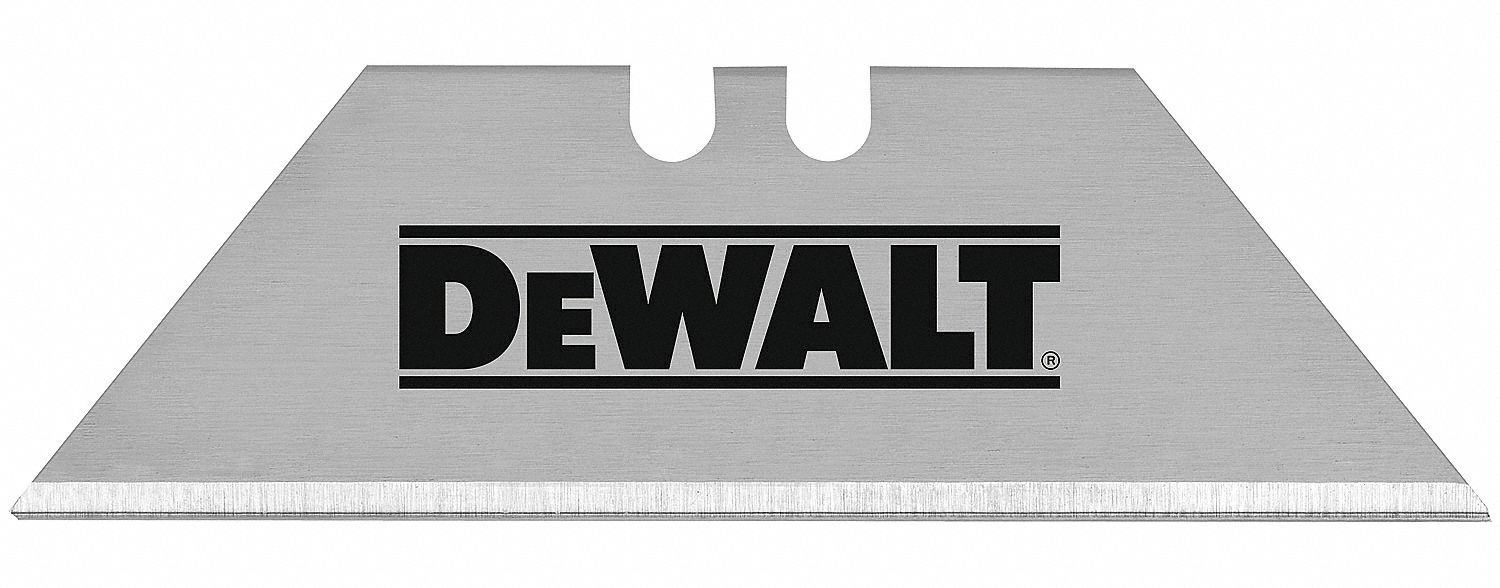 UTILITY BLADE, 2 1/2 IN BLADE L, 3/4 IN BLADE W, 0.03125 IN BLADE THICK, STEEL, 75 PK