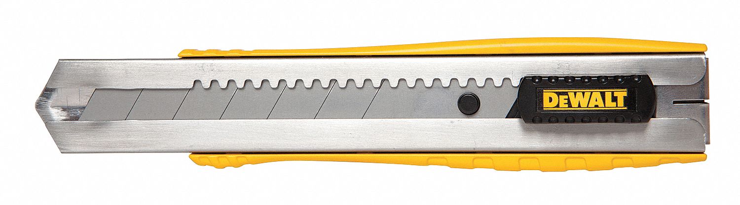 SNAP-OFF UTILITY KNIFE,6 IN,BLACK/YELLOW